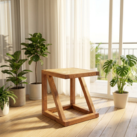 Table console moderne et créative en bois massif et verre, couleur naturelle, pour salon, chambre à coucher, meubles de maison