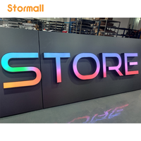 Enseigne lumineuse 3D extérieure pour magasin, logo en lettres, lettres en relief, panneau publicitaire en acrylique LED, enseigne lumineuse, enseigne commerciale, IP67
