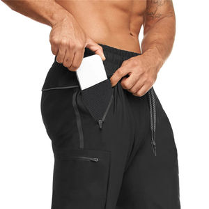 Logo personnalisé pour hommes blanc Polyester fermeture éclair poche Gym Joggers 2022 pied étroit taille élastique <span class=keywords><strong>Jogging</strong></span> pantalon de survêtement pour hommes - Product Image 5