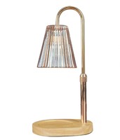 Lampe chauffe-bougie vintage à intensité variable avec boîte cadeau, accessoire pour bougies parfumées, cadeau de Noël ou d'anniversaire