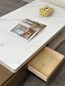 ミニマリストインビジブル小さな家庭用神々モダンスタイル引込めテレビキャビネットLEDライトストリップ付き - Product Image 6