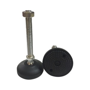 GQK Base de Soporte Giratoria Universal de Nylon Reutilizable y Ajustable con Tornillo de Anclaje para Suelo de 80mm, Almohadilla Antideslizante para Patas de Silla, Negra - Product Image 5