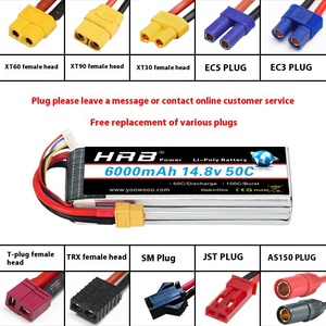 แบตเตอรี่ลิเธียมสำหรับโดรนรุ่นใหม่ RC 5000/6000/8000mAh 7.4V/22.2V พร้อมหัวต่อ T/XT60 สำหรับโดรนแบบสี่-หกแกน - Product Image 3