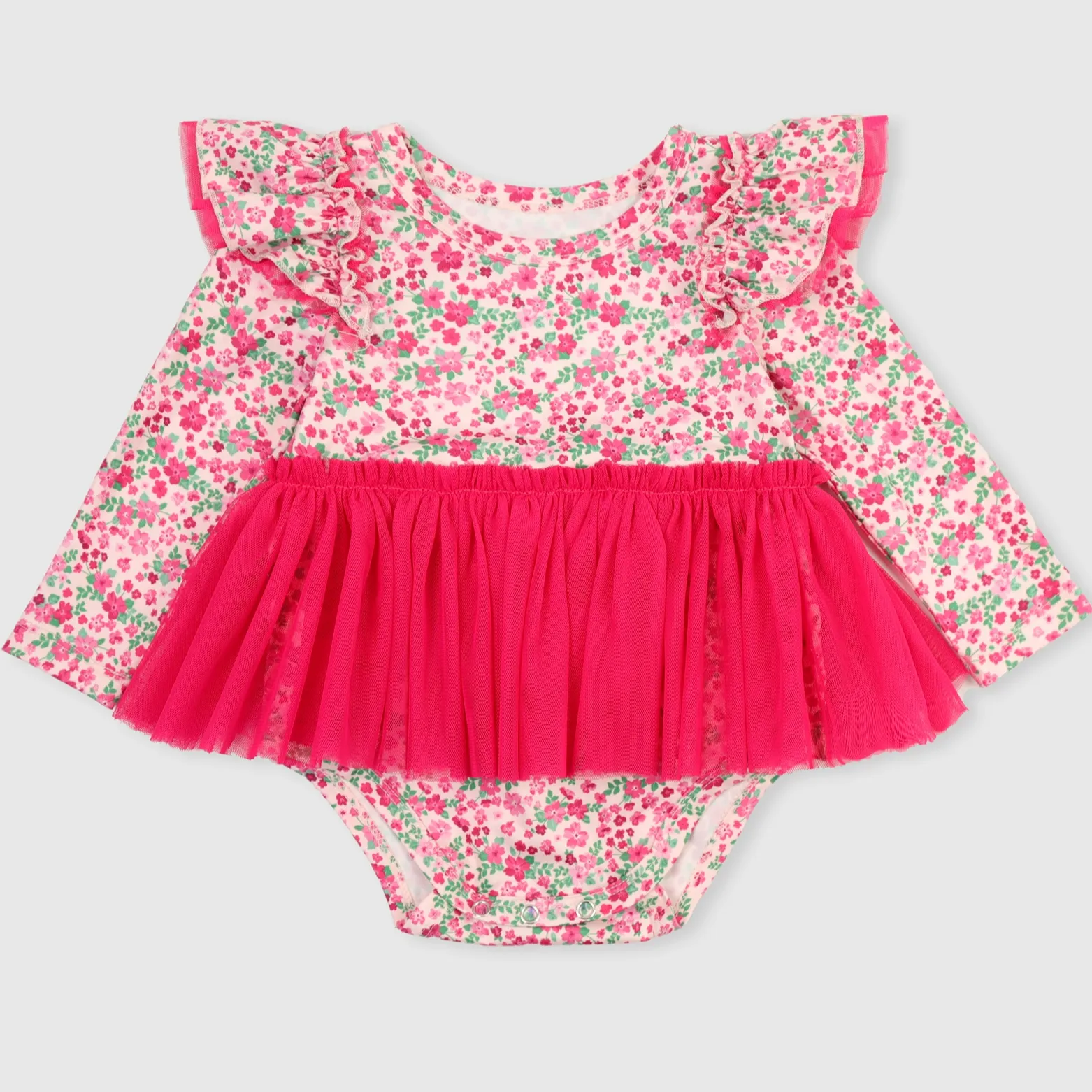 Shijwears Nouveaux vêtements pour bébés filles Combinaison florale douce