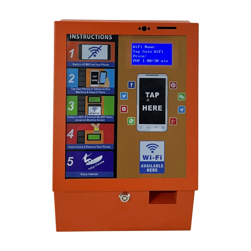 Indoor and Outdoor Manageable Cheap Coin-operated WiFi Payment Vending Machine