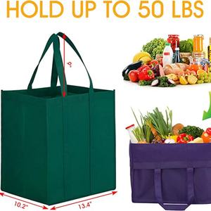 Sac fourre-tout non tissé personnalisé avec logo, motif lettres, taille moyenne, écologique, biodégradable et réutilisable – Vente chaude - Product Image 3