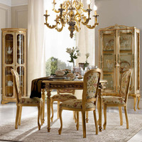 Vitrine antique en bois de rose massif, faite à la main, avec porte en verre, pour la maison et la villa, mobilier européen