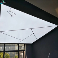 Techo Cielo Plafon stratifié au design moderne PVC 3d translucide Carreaux de panneau de plafond décoratifs pour magasins