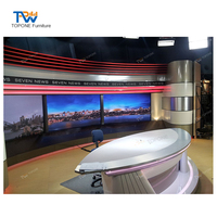 Table de présentation TV LED moderne avec surface solide pour la diffusion, les hôtels, les écoles et les hôpitaux
