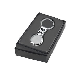 Porte-clés en alliage tendance en forme de cœur avec porte-monnaie, chaîne en satin de 25 mm, logo gravé au laser, acier inoxydable - Product Image 2