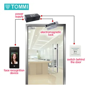 TOMMI bağımsız yüz erişim kontrol sistemi kapı, WIFI controle de acesso yüz tanıma katılım makinesi,