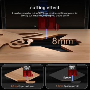 Máquina de Grabado y Corte Láser Profesional <span class=keywords><strong>DAJA</strong></span> <span class=keywords><strong>DJ6</strong></span> PRO 2025 con Doble Cabezal Láser, Luz Azul e Infrarroja para el Hogar - Product Image 3