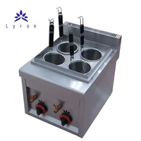 4 paniers Cuisinière Table Top Noodle Cooking Equipment Gas Noodle Cooker Pasta Cooker