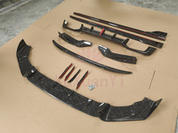 Lame de becquet arrière de jupe latérale de diffuseur arrière de bord de pare-chocs avant en fibre de carbone forgée pour le kit de carrosserie B X4M F98 X3M F97