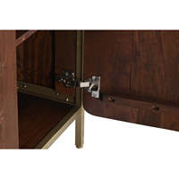 TABLE DE BUFFET EN ACIER MANGO 160x40x81 CM MARRON