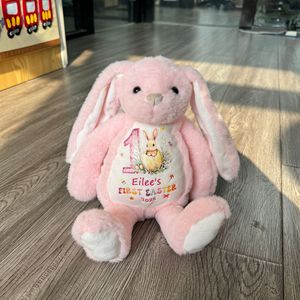 Vendita Diretta di Coniglietti Pasquali in Peluche con Logo Termotrasferibile, Bambola per Sublimazione Termica - Product Image 2
