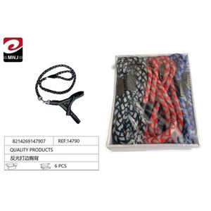 Imbracatura pettorale riflettente MNJ, 6 pezzi, in nylon con motivo geometrico - Product Image 1