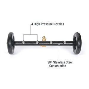 Nettoyeur haute pression pour châssis de <span class=keywords><strong>voiture</strong></span> SC-08 16 pouces, 4000 PSI, <span class=keywords><strong>balai</strong></span> à <span class=keywords><strong>eau</strong></span> en acier inoxydable avec 4 buses pour le nettoyage du châssis de <span class=keywords><strong>voiture</strong></span> et des routes - Product Image 2