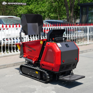 Minidumper <span class=keywords><strong>de</strong></span> orugas Rhinoceros XN800 con motor diésel Kubota <span class=keywords><strong>de</strong></span> 800 kg, cargadora <span class=keywords><strong>de</strong></span> orugas con elevación hidráulica, carretilla para granja, huerto y paisajismo - Product Image 2