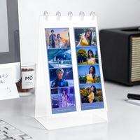 Album Kartu Foto Tampilan Desktop 56mm X 156mm, Album Penyimpanan Meja 2 X 6 Inci, Album Kalender Meja untuk Album Strip Foto.