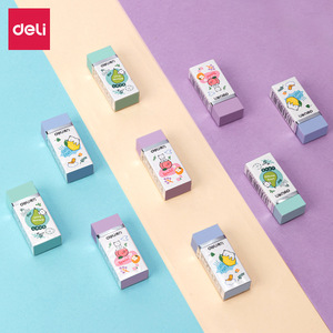 Deli Clean Eraser 71120 Cartoon Design For Writing Erasing Words PVC Material - Product Image 1
