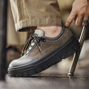 Zapatillas <span class=keywords><strong>Deportivas</strong></span> Retro <span class=keywords><strong>de</strong></span> Montaña para Hombre Maden, Suela Gruesa, Casuales, que Aumentan la Altura, Suela Suave, para Escalar, Primavera/Otoño - Product Image 3