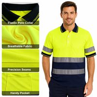 SMASYS Vente en gros de polos de sécurité respirants et légers, vêtements de travail, logo personnalisé, bande réfléchissante haute visibilité