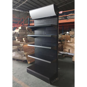 Soporte de exhibición de tablero de clavijas de metal reforzado con panel publicitario para herramientas <span class=keywords><strong>y</strong></span> accesorios Estante de exhibición minorista para <span class=keywords><strong>ferretería</strong></span> - Product Image 3