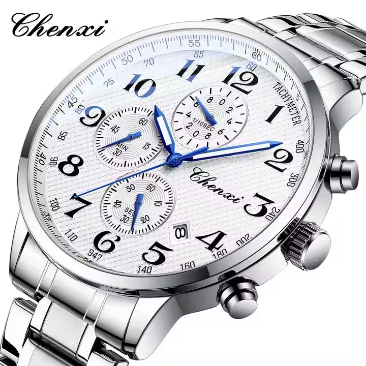 CHENXI 947 Men's Watch - Fashion Stainless Steel Sport Chronograph