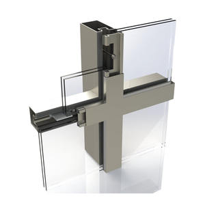 Rideau en verre double de luxe, design à la mode, facettes de construction - Product Image 2