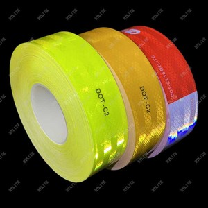 Sicurezza rosso e giallo freccia avvertenza riflettore vistosità nastro verde nero nastro riflettente - Product Image 3