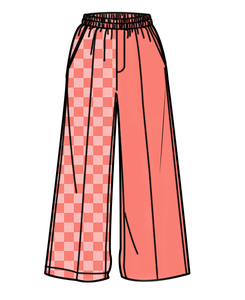 Nuovi Pantaloni Larghi alla Moda per Bambini con Contrasto di Colore, Vita Elastica, Casual e Comodi, Personalizzabili per Bambine - Product Image 3