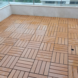 Đẹp xuất hiện gạch thấp bảo trì sân thượng <span class=keywords><strong>WPC</strong></span> sàn ngoài trời co-đùn 300*300*24mm sàn gạch - Product Image 5