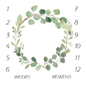 Stampa personalizzata morbida mensile flanella Milestone Baby Age Pray coperta Meilenstein Decke Baby Shower Gift Milestone Mat - Product Image 2