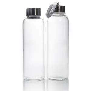 Tersedia 16Oz Botol Air Minum Kaca Sublimasi untuk Minum