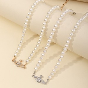 <span class=keywords><strong>Collana</strong></span> da Donna con Perle di Acqua Dolce Coltivate, Pietre di Luna Barocche, Perle a Forma di Pianeta e Strass, Stile Rosario, all'Ingrosso - Product Image 6