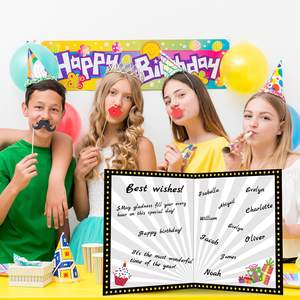 Myway Thiệp Chúc Mừng Tiệc Sinh Nhật Jumbo Sổ Khách Khổng Lồ Đồ Dùng Trang Trí Tiệc Chúc Mừng Sinh Nhật Quà Tặng Cho Văn Phòng - Product Image 4