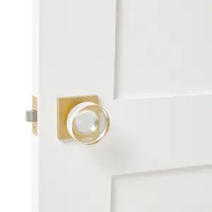 Boutons de porte à boule en cristal de verre robuste poignées et boutons de porte pour porte intérieure