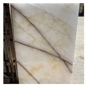 KHÁCH SẠN trang trí màu trắng với Nâu tĩnh mạch Alabaster slab Backlit Onyx mờ tấm Tường - Product Image 2