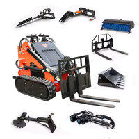 Mini Caricatore Skid Steer Compatto per Costruzioni, Fattoria e Giardino