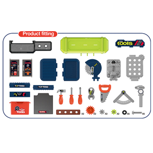Ensemble de jeu de construction SY, établi portable avec valise, ensemble d'outils de jeu d'imitation pour enfants, apprentissage STEM, cadeau de construction - Product Image 6