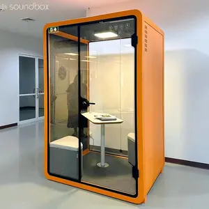 Soundbox toplantı odası mobilya ofis kabini iş telefon görüşmesi almak için uzay standında satış