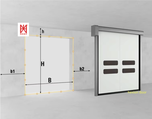 Puerta Rápida de PVC de Nuevo Material, Diseño Moderno Impermeable, Fácil de Instalar, Puerta de Garaje con Radar - Product Image 4