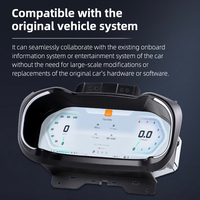Cache-tableau de bord GPS Compteur de vitesse OEM Tableau de bord numérique CarPlay pour Renault Koleos 16-19