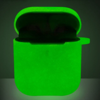 D'origine 1:1 Étanche Antichoc de protection Complet Étuis En Silicone Lueur Écouteur Housses Anti-Perte Pour Airpods 1 2