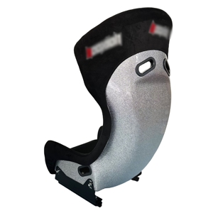 Asiento de Carreras <span class=keywords><strong>F1</strong></span> Personalizado con Estructura de Fibra de Vidrio y Respaldo de Concha de Langosta Plateada - Product Image 6