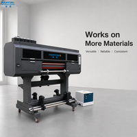 Imprimante UV DTF HANYING 60 cm avec têtes I3200, machine d'impression d'autocollants UV multicolores entièrement automatique haute vitesse rouleau à rouleau