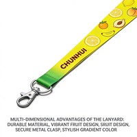 CH Wholesale Sublimation Printing Polyester Lanyards With Logo Custom Certification Keychain OEM ODM ECO Promotion Event Gifts