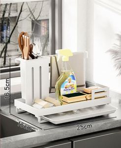 Drain <b>Rack</b> <b>Kitchen</b> Organizer <b>Rack</b> Shelf <b>Storage</b> Customized Draining <b>Rack</b> <b>Kitchen</b> Sink Drying Shelf Organizer Wholesale - Product Image 4
