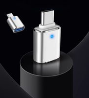 Hot LED USB 3.0 vers Type C Adaptateur OTG USB-A vers Type C Connecteur USB C Mâle vers Femelle Convertisseur Adaptateur pour Macbook